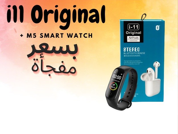 Airpods i11 Original + M5 Smart Band