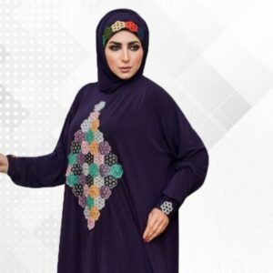 اسدال مزرقش بالورود لون بنفسجي غامق