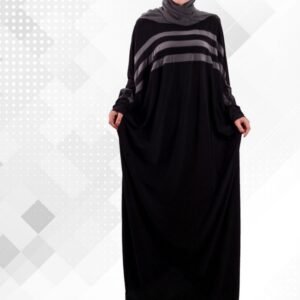 اسدال اسود مخطط رمادي