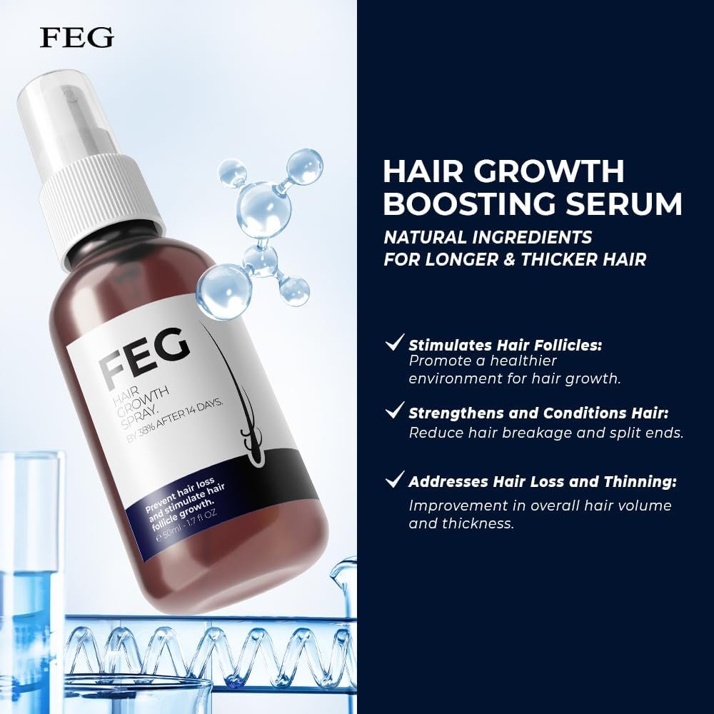 عرض سيرم Blue PePtide + سبراي الشعر FEG - Image 3