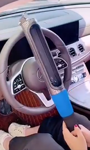 "المضرب البيسبول المعدن قفل دركسيون لحمايتك انت و سيارتك مضرب البيسبول 2×1 "