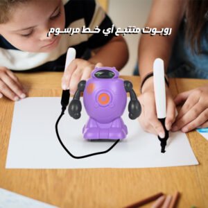روبوت متتبع أي خط مرسوم (جملة)