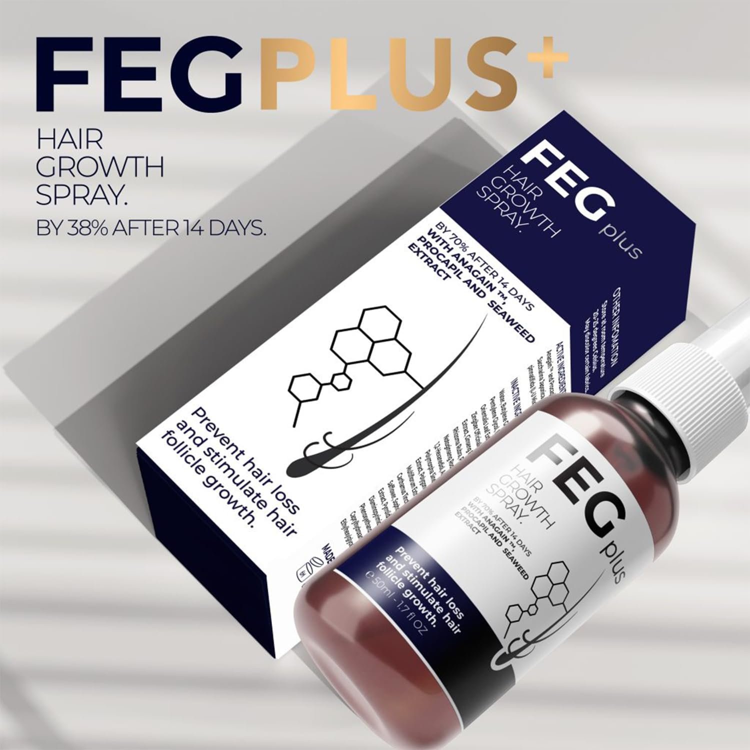 عرض سيرم Blue PePtide + سبراي الشعر FEG - Image 6