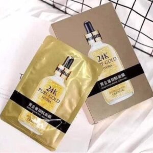 24K pure Gold sheet - ماسك الذهب 24k