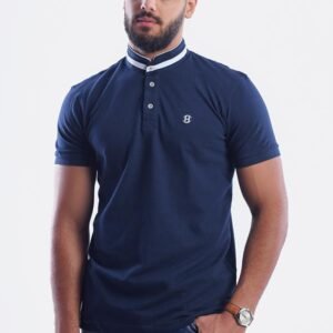 تيشرت نص ياقة Husky كحلي (XXXL)