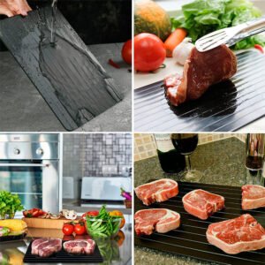 عرض قطعتين طبق سحري لإذابة تجميد الطعام Defrost Express